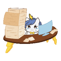 Stressed Work Sticker by Brave Unicorn