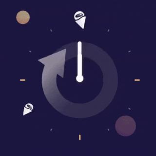 Space Moon GIF by Gelato