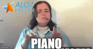 piano total physical response GIF by ALO7.com