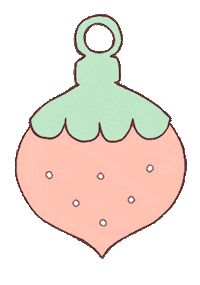 Christmas Frutilla Sticker
