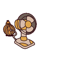 Aureliepouet fall fan pumpkin wind Sticker