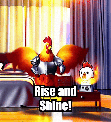 Rise And Shine Morning GIF by Zorooster