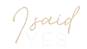 I Said Yes Wedding Sticker
