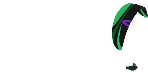 Paragliding Papierhut Sticker