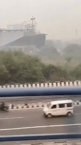 Dangerous Air Pollution Levels Limit Visibility in New Delhi