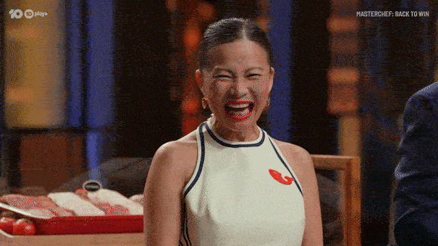 Poh Ling Yeow Laughing GIF by MasterChefAU