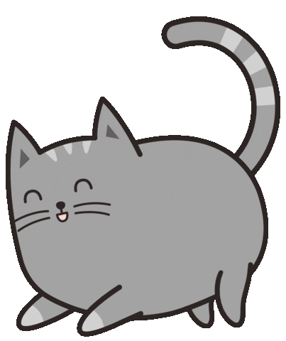 happy fat cat Sticker by Meowingtons