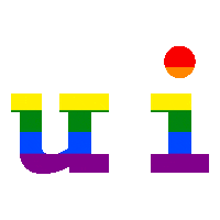ui_interact logo rainbow uandi u i Sticker