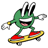 Illustration Skate Sticker by Bonduelle KZ