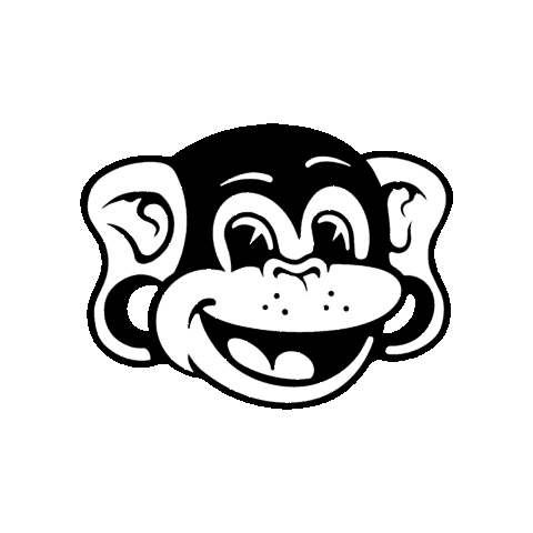 monkysb monkey sk8 skateboards monky Sticker