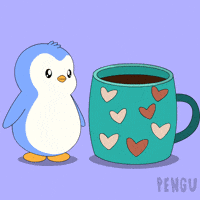 Good Morning Coffee GIF by Pudgy Penguins