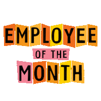 Employee Of The Month Sticker by goldfishswimschool