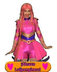 Pink Corazon Sticker by Luli Pampin