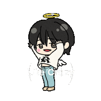 Face Angel Sticker