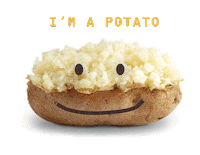 baked potato Sticker by Wendy's
