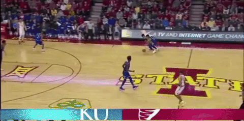 ku fastbreak fail vs. isu GIF