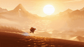 Sunset Surfing GIF by Giant Squid