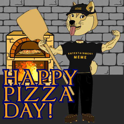 Egonauts giphyupload dog crypto pizza GIF