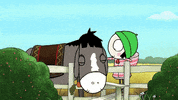 surprise hug GIF by Sarah & Duck