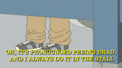 peeing animation domination GIF by gifnews