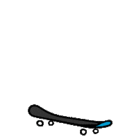Skateboarding Kickflip Sticker by dieselraptor