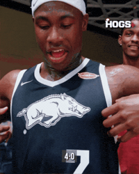 Arkansas Razorbacks Basketball GIF by Hogs+