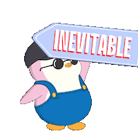 Penguin Sign Sticker by Pudgy Penguins