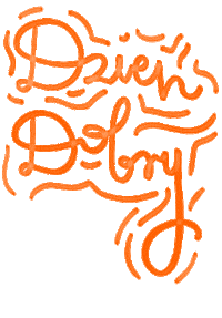 Dzien Dobry Orange Sticker
