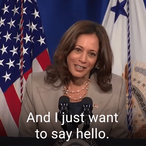 And I just want to say hello.