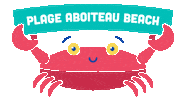 Crab Acadie Sticker by Plage Aboiteau Beach