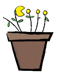 Eat Pac Man Sticker by Sam Omo