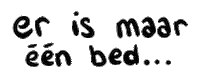 cendrenna sannysparks er is maar een bed 1 bed er is maar 1 bed Sticker