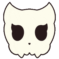 Cat Skull Sticker
