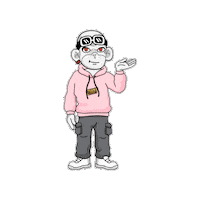 Look Here Hello Sticker by Zhot