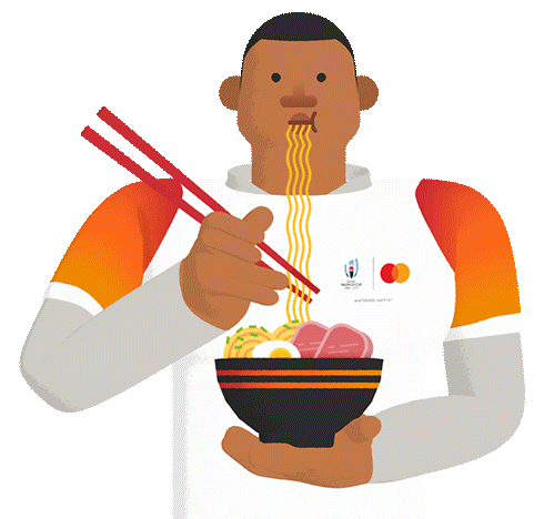 Bryan Habana Eating Sticker by Mastercard