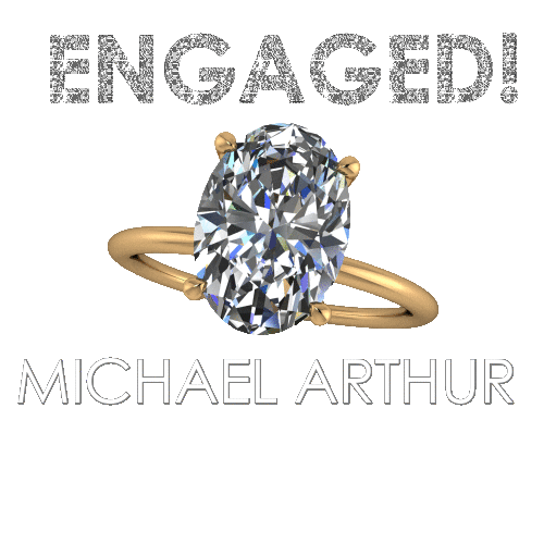 Ring Engagement Sticker by Michael Arthur