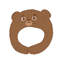 _thedayss kpop fox bear mascot Sticker