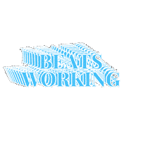 Event Manager Beats Working Sticker by The Sober Curator