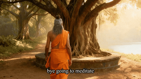 Meditate Leaving GIF by Collective Media Network