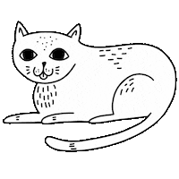 Cat Sticker by STRAYZ
