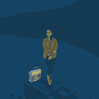 laurenthrybyk music landscape boombox portals GIF