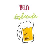letsgocami bar cerveja bebida bela Sticker