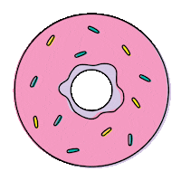 GetLots donut donuts sprinkles roze Sticker