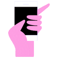 Phone Hand Sticker by Vacature Via