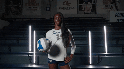 Georgia Tech Volleyball GIF by Georgia Tech Yellow Jackets