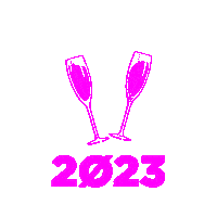 New Year Cheers Sticker by Insomniac Events