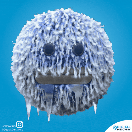 Freezing Boule De Neige GIF by Digital discovery