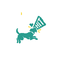 Dogs Puppy Sticker by HIT Living Foundation
