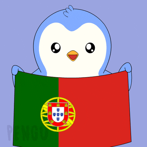 Portugal Flag Penguin GIF by Pudgy Penguins