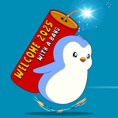 New Year Penguin GIF by Pudgy Penguins